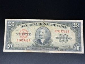 1949 Banco Nacional de Cuba 20 Pesos Banknote