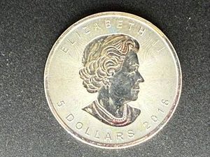 2018 Canadian .9999 One Oz Silver Coin