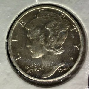 1942D Mercury Dime MS64