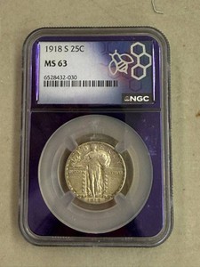 1918S Standing Liberty Quarter NGC MS63