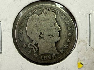 1896O Barber Quarter - Key Date