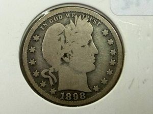 1898S Barber Quarter