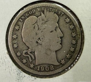 1908S Barber Quarter