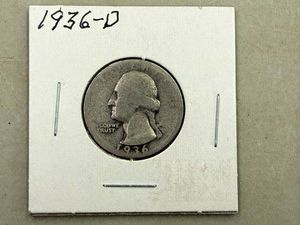 1936D Washington Quarter