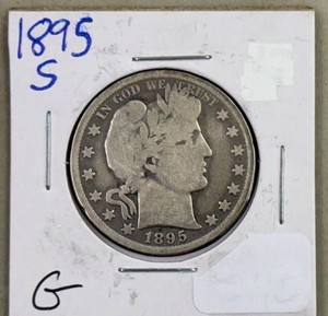 1895S Barber Half Dollar