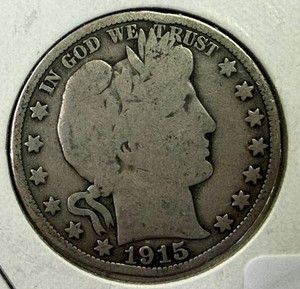 1915D Barber Half Dollar