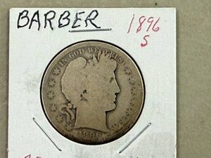 1896 S Barber Half Dollar