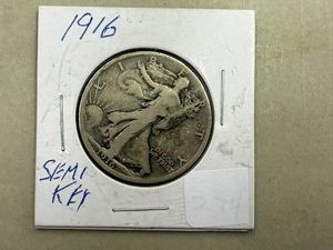 1916 Walking Liberty Half Dollar - Semi Key Date