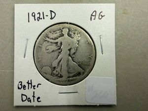 1921D Walking Liberty Half Dollar - Better Date
