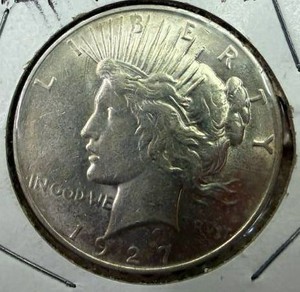 1927D Peace Dollar