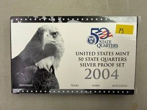 2004 US Mint State Quarters Silver Proof Set