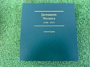 Jefferson Nickels Complete Book 1938-1975 - 98 Coins Including all Silver War Years & Proofs