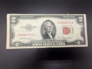 1953O Uncirculated $2 Red Seal Bill