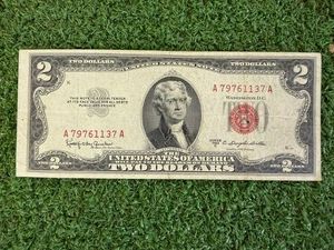 1953C Uncirculated Red Seal $2 Bill