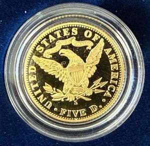 2006 Proof Gold Five Dollar Coin 8.359 grams 90% Gold