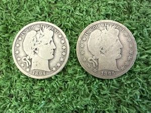 1894S & 1895 Barber Half Dollars