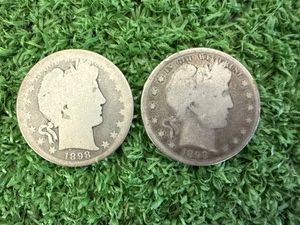 1898 & 1898S Barber Half Dollars