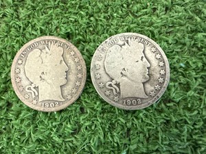 1902 & 1902O Barber Half Dollars