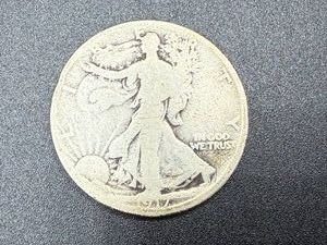 1917S (on Reverse) Walking Liberty Half Dollar