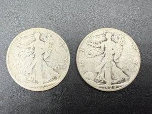 1927S &amp 1928S Walking Liberty Half Dollars