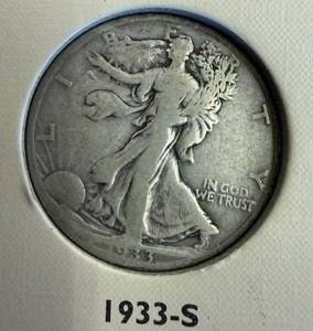 1933S Walking Liberty Half Dollar