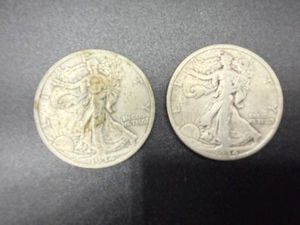 &nbsp1934 &amp 1934D Walking Liberty Half Dollars