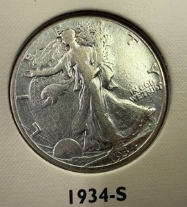 1934S Walking Liberty Half Dollar