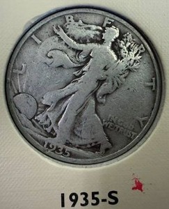 1935S Walking Liberty Half Dollar