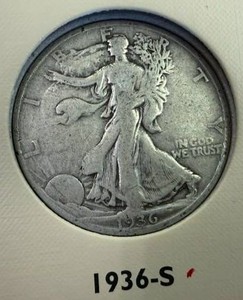 1936S Walking Liberty Half Dollar