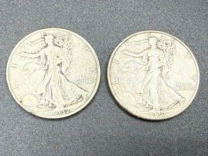 1937 & 1937D Walking Liberty Half Dollars