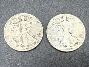 1941 & 1941D Walking Liberty Half Dollars