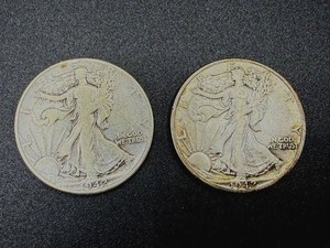 1942 & 1942D Walking Liberty Half Dollars