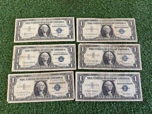 6 1957 Silver Certificates
