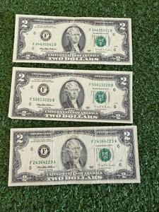 3 1995 F6 $2 Bills