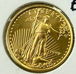 1999 $5 110 oz Fine Gold American Gold Eagle