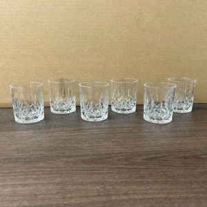 Clear Cut Crystal Shot Glasses Set of 6