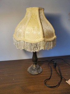 Cute Table Lamp with Fringed shade