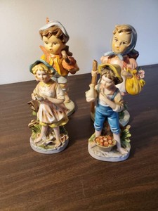 Lot of Figurines 2 are Homco  Cute Dcor