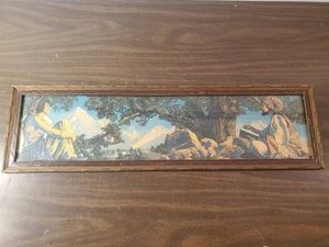 Beautiful Antique 1917 Maxfield Parishrubaiyat with art Nouveau Framing