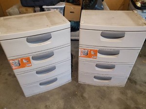 2 Heavy Duty Plastic Organize It Cabinets