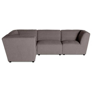 NEW Millenium Gray 4-Piece Modular Sectional Sofa 109 x 74 - Reconfigurable Seating