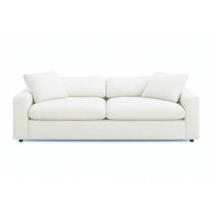 NEW Peyton Pearl White Cloud Sofa 100 x 44 x 24 - Washable Covers & Reversible Cushions