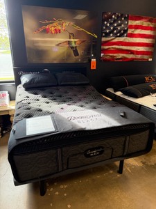 Queen Beautyrest Black Series Two Mattress & BaseLogic Gold Base