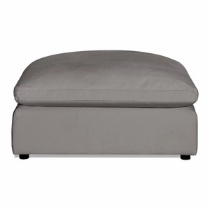 NEW Peyton Gray Ottoman - Down & Feather, Machine Washable Cover - 42 x 42