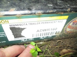 2005 Great Timber flatbed trailer with rear ramp
