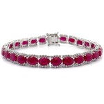 24.16 Carat GIA Certified Burmese Ruby & 3.05 Carat Diamond Bracelet by Oscar Friedman; $47,989 Appraisal Included *VIDEO*
