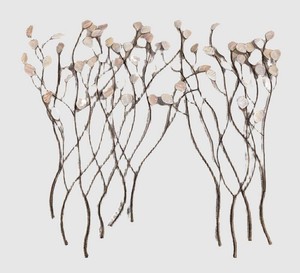 LL - Shell Wall Hanging - Iridescent Shell & Metal Branch Decor