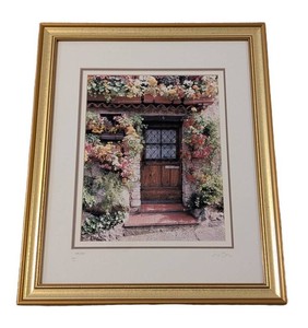 LL - Vintage Flower Cottage Color Photograph - Dennis Barloga 459750 Framed
