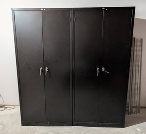 LL - Metal Storage Cabinets - Pair (Lot of 2)