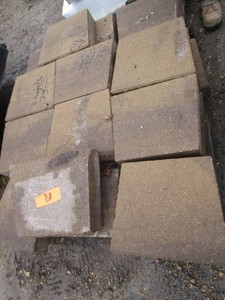 Tan Wall Caps, 14 narrowing to 12...
